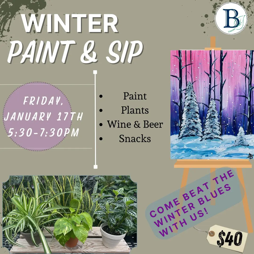 Paint and Sip Flyer